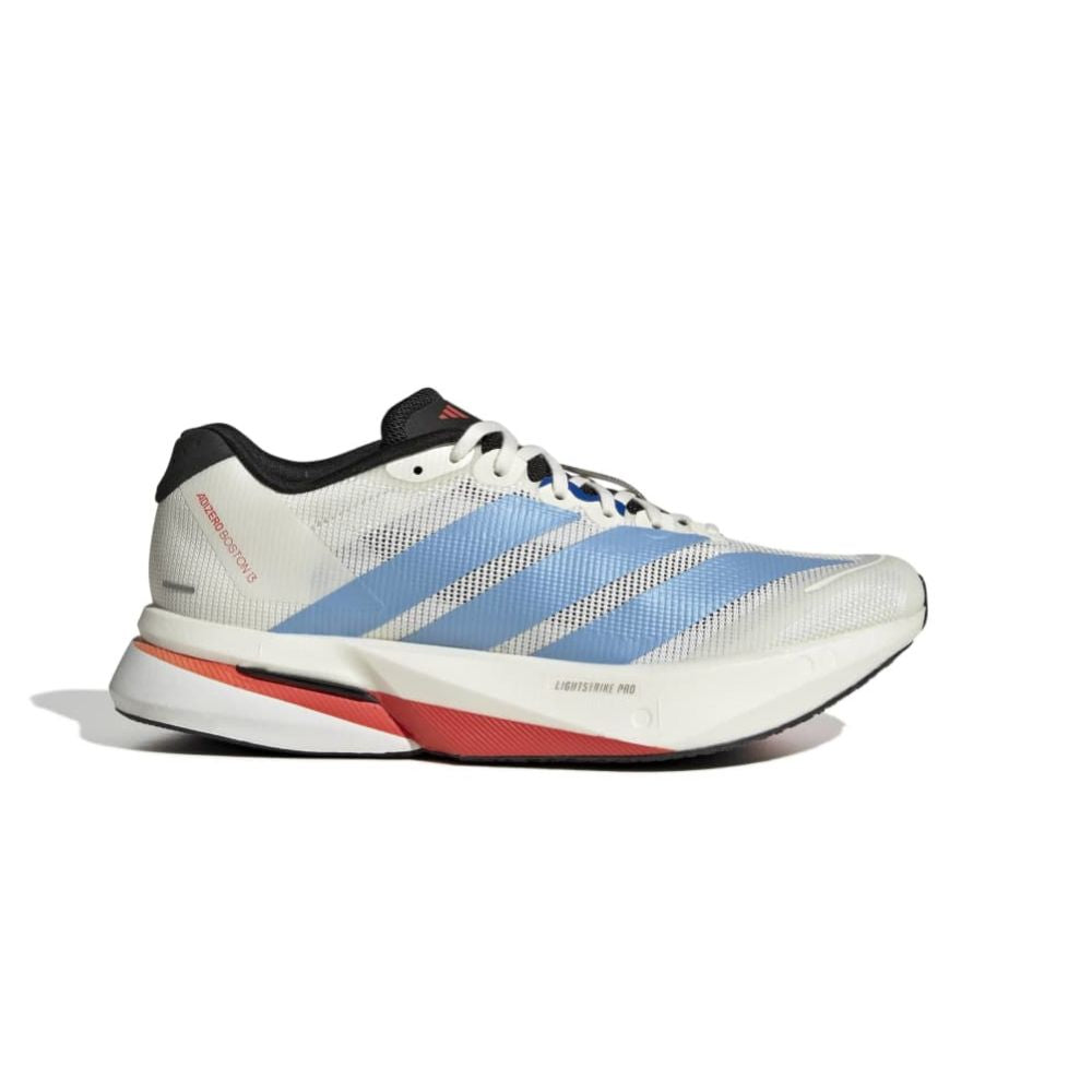 Adidas - Womens Adizero Boston 13 - Off White/Light Blue/Gold Metallic - Culture Athletics