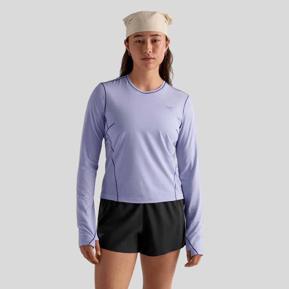 Arcteryx - Womens Norvan Crew Neck LS Shirt - Kasumi/Blurple - Culture Athletics