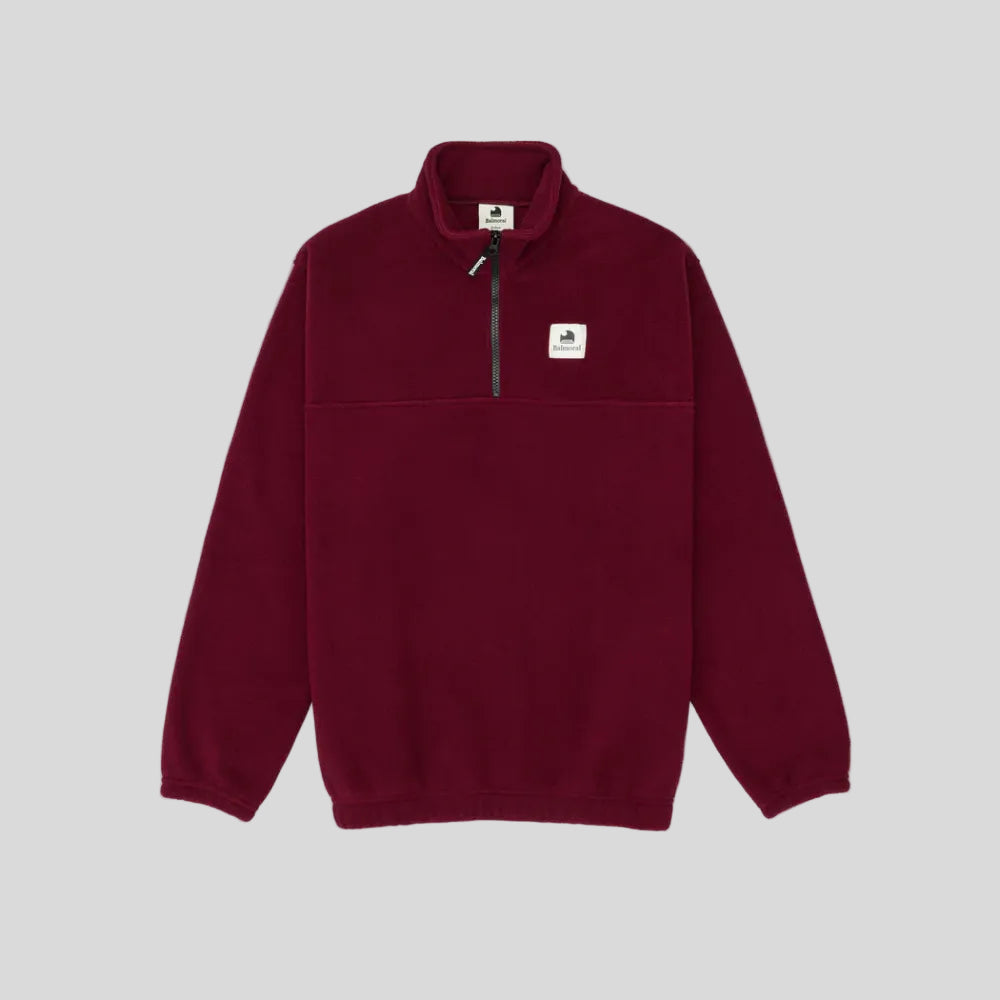 Balmoral - Unisex Courcelle 1/4 Zip - Bordeaux - Culture Athletics