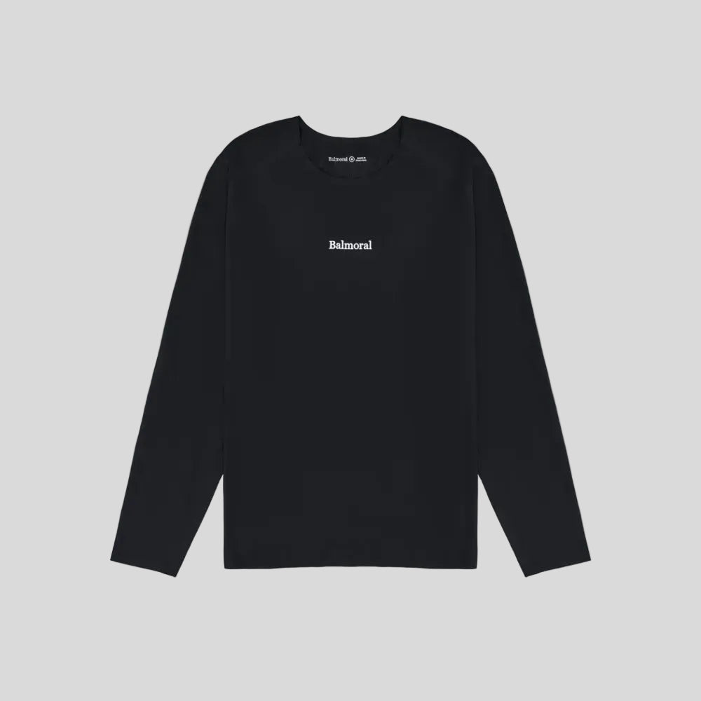 Balmoral - Unisex Oakwood Longsleeve - Black - Culture Athletics