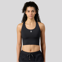 Womens Stamina™ Scoop Neck Race Crop - Black