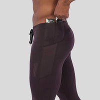 Mens Brushed Stamina™ Cold Weather Tights - Shadow