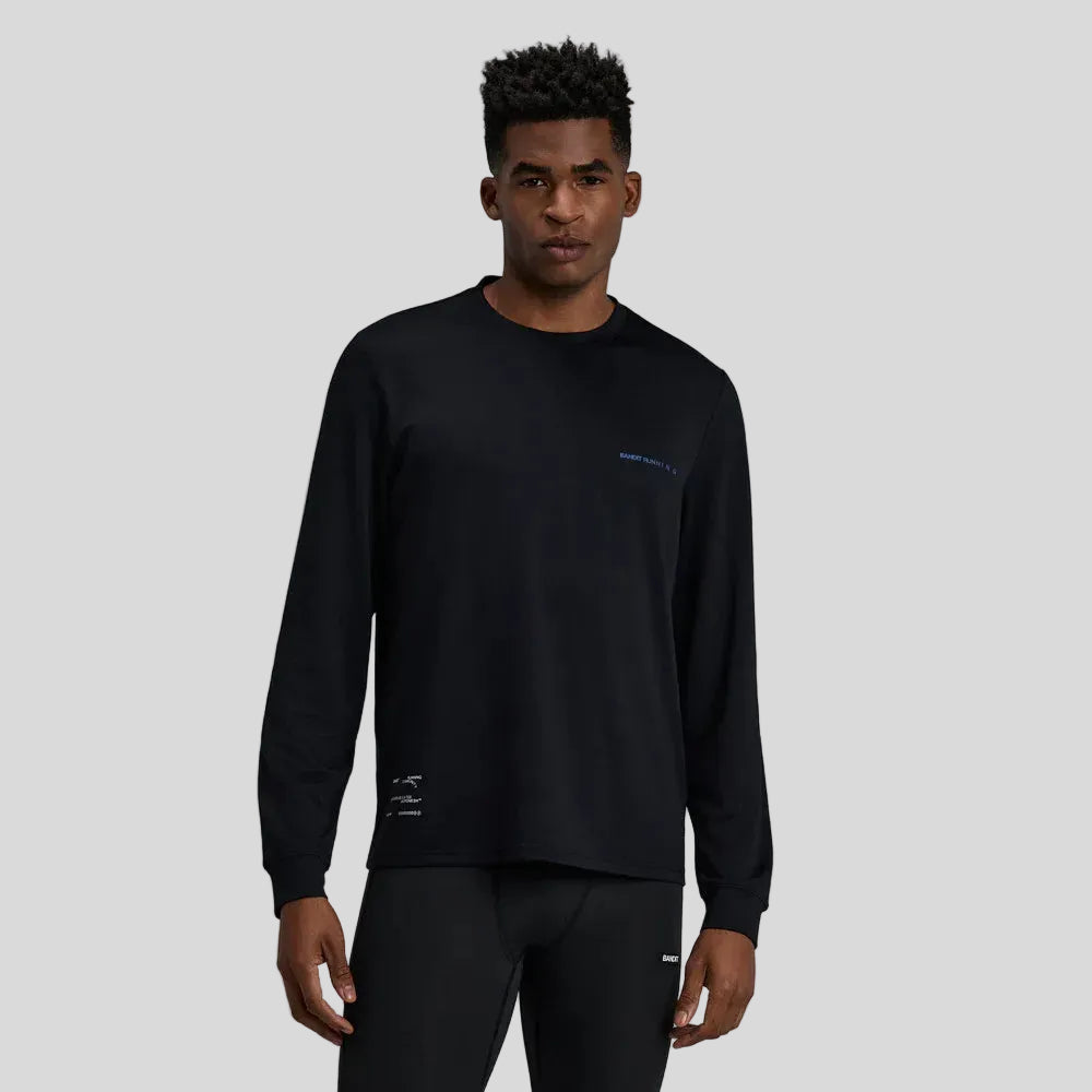 Bandit - Mens Micromesh™ Long Sleeve - Black - Culture Athletics