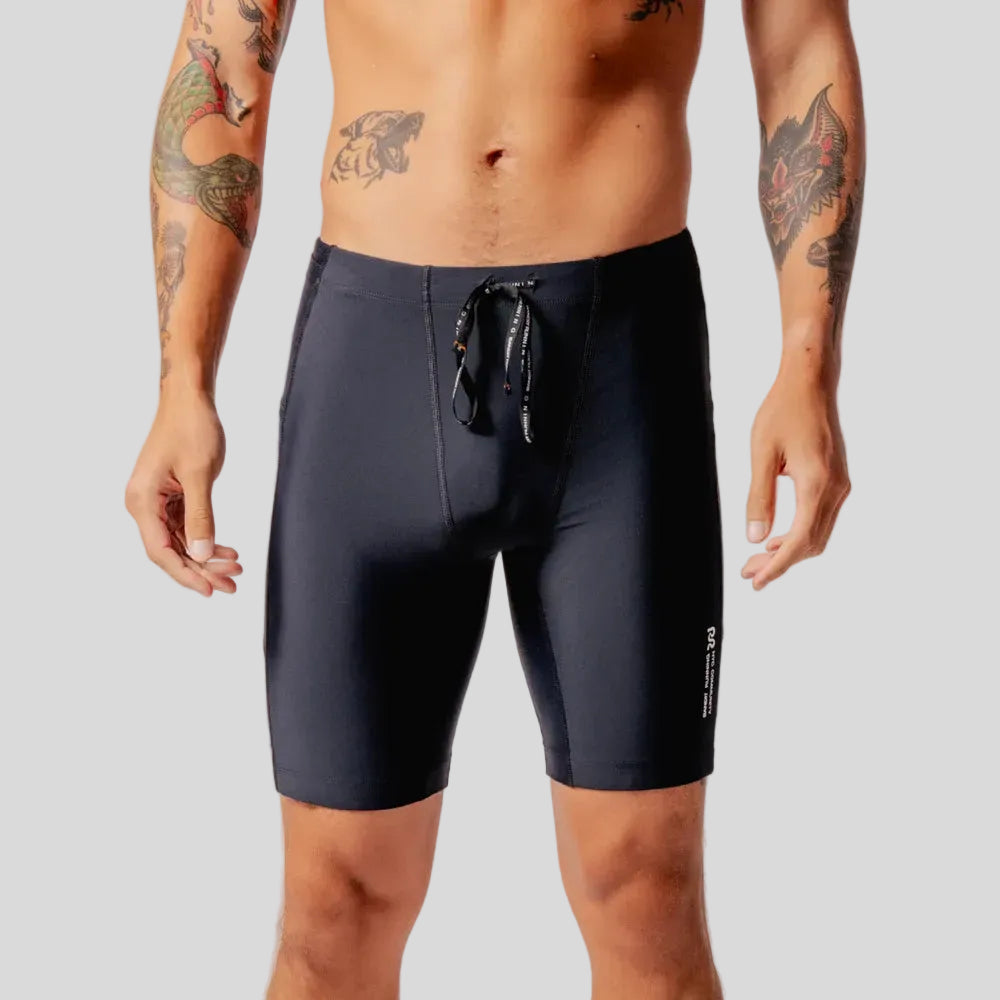 Bandit - Mens Superbeam™ Next Gen 7 Pocket Half Tights - Black - Culture Athletics