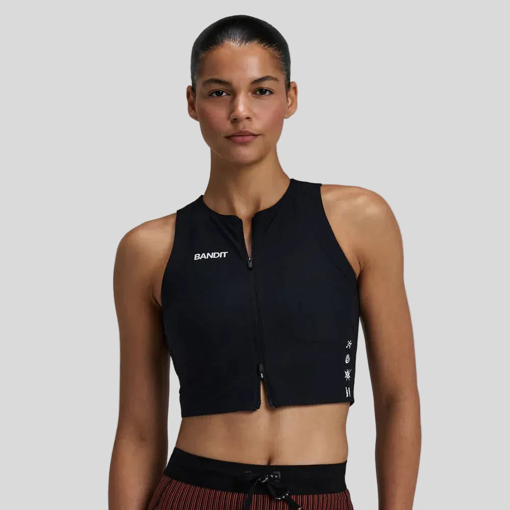 Bandit - Womens Adapto™ Distance Race Top - Black - Culture Athletics