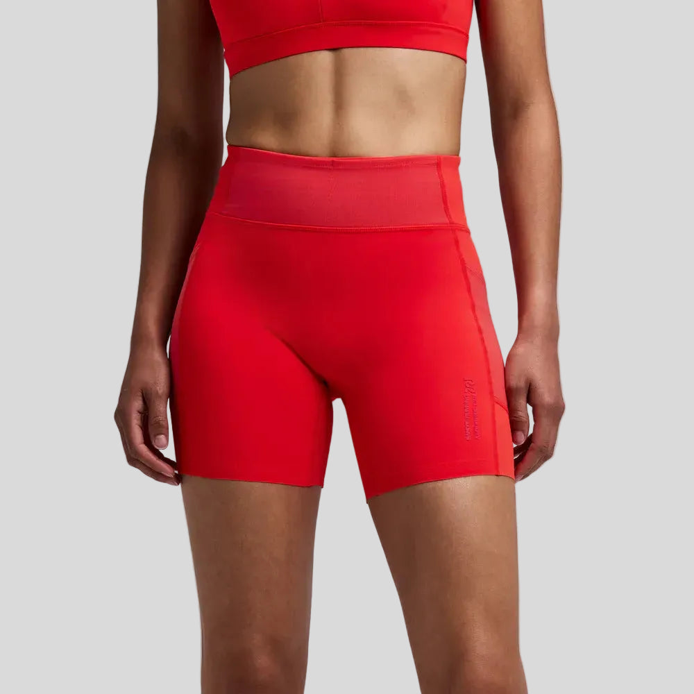 Bandit - Womens Vanisher™ 5" High Waist Compression Shorts - Poppy - Culture Athletics