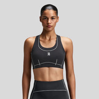 Womens Vanisher™ Pop Stitch™ Arco Run Bra - Anthracite
