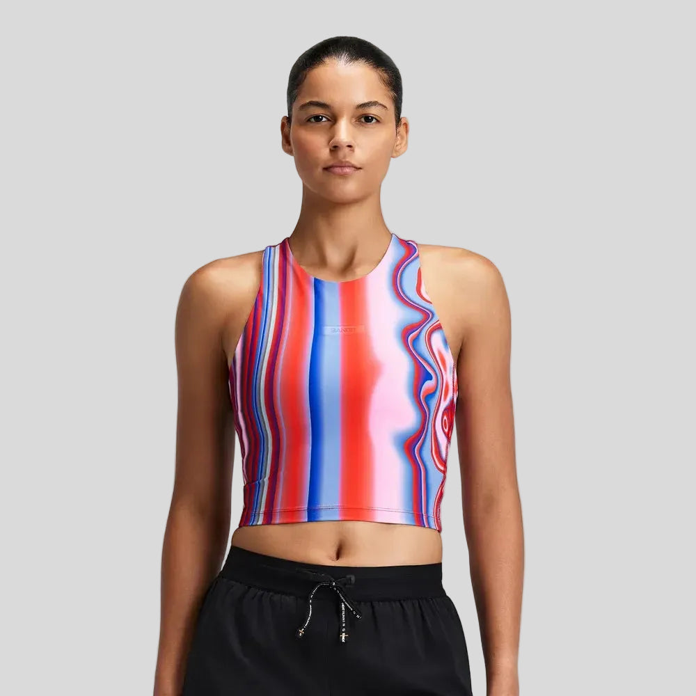 Bandit - Womens Vanisher™ Race Crop - Melted Stripe Gradient - Culture Athletics