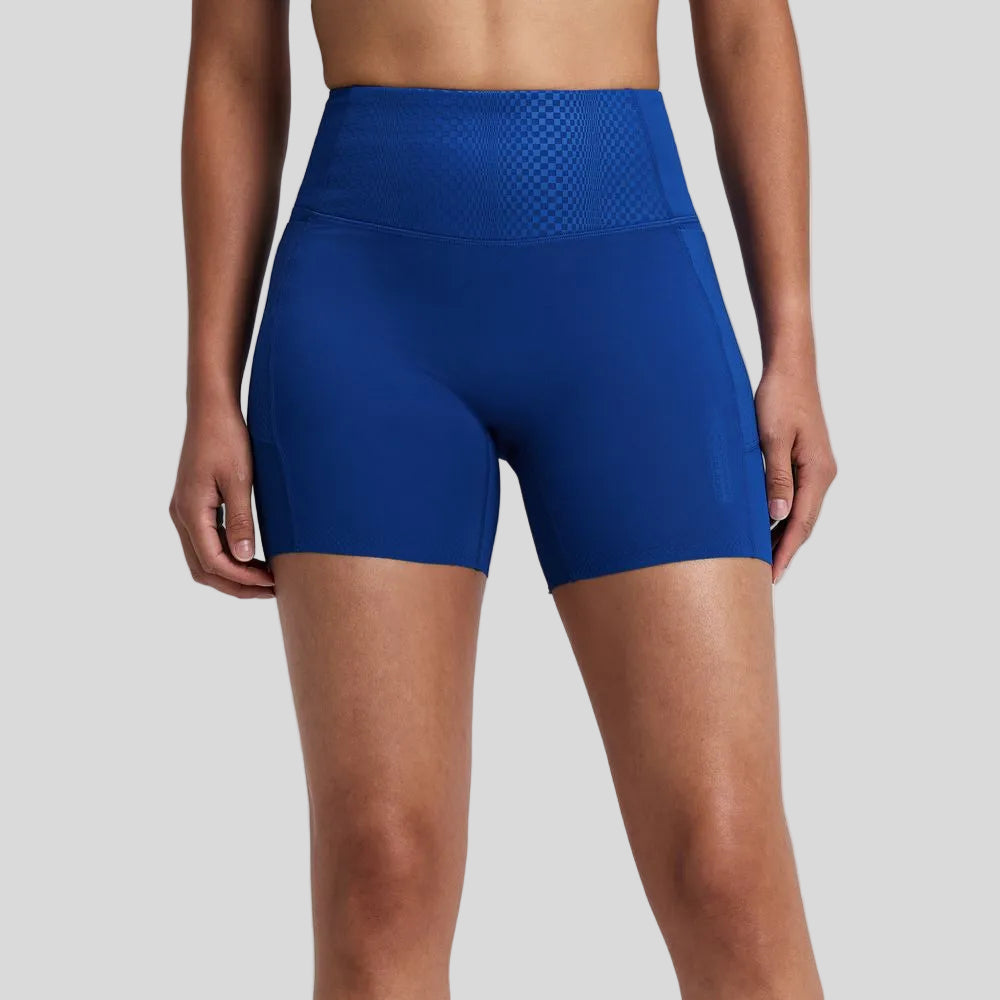 Bandit - Womens Vanisher™ Threshold 5" High Waist Compression Shorts - Bauhaus Blue - Culture Athletics