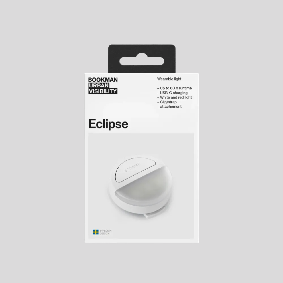 Bookman Urban Visibility - Eclipse Safety Light - White - Culture Athletics