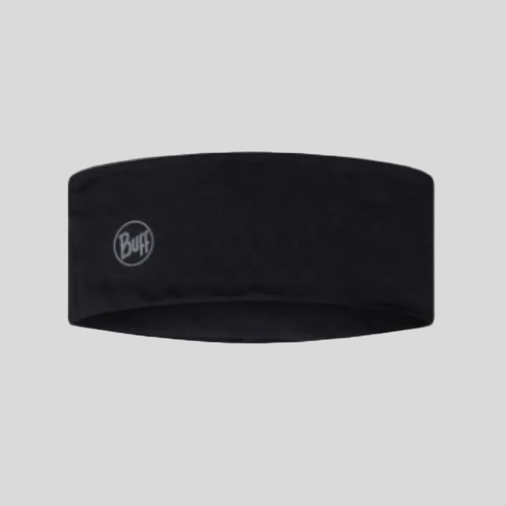 Buff - Unisex Lightweight Merino Wool Headband - Black - Culture Athletics
