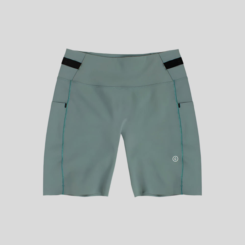 Ciele-WomensFSTTightShort7-SilverPine-CultureAthletics