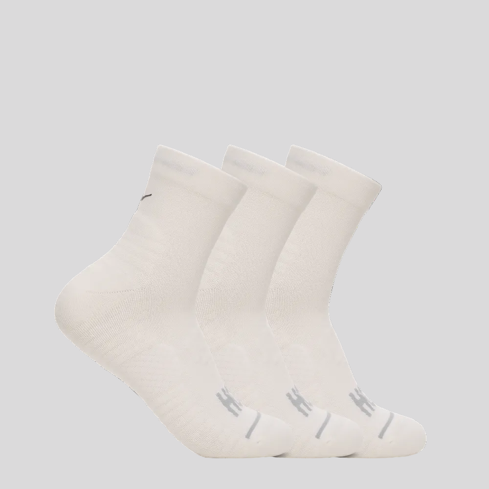Hoka - Unisex Quarter Run Sock 3 Pack - Culture Athletics