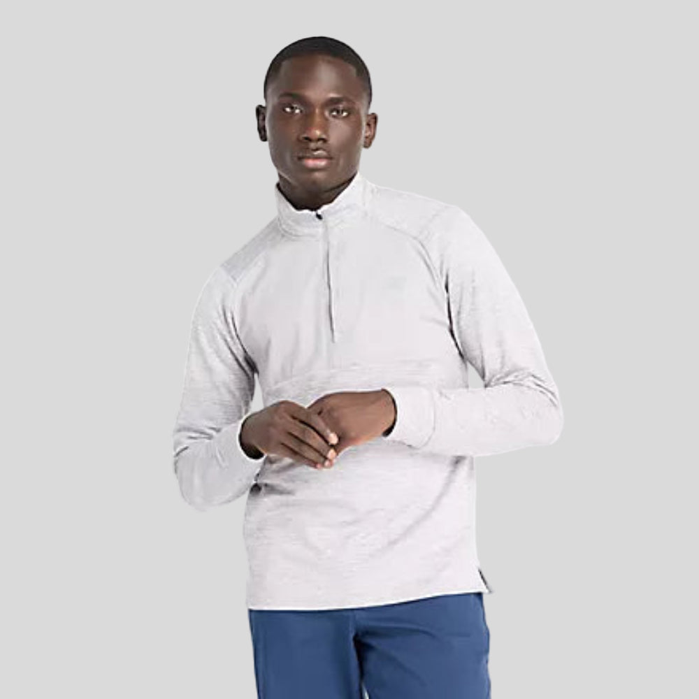 New Balance - Mens Athletics Heat Grid 1/2 Zip - Athletic Grey - Culture Athletics