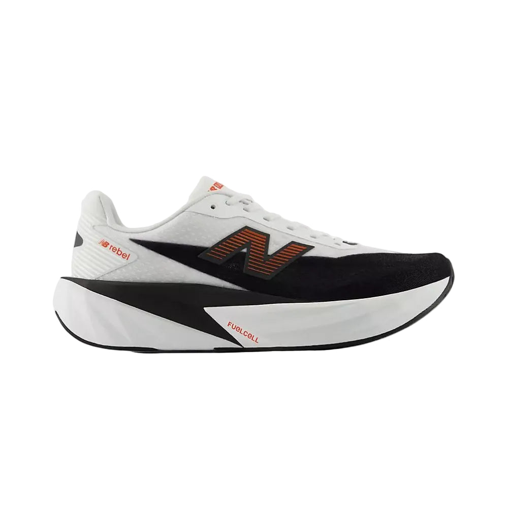 New Balance - Mens FuelCell Rebel v5 - White/Neo Flame - Culture Athletics