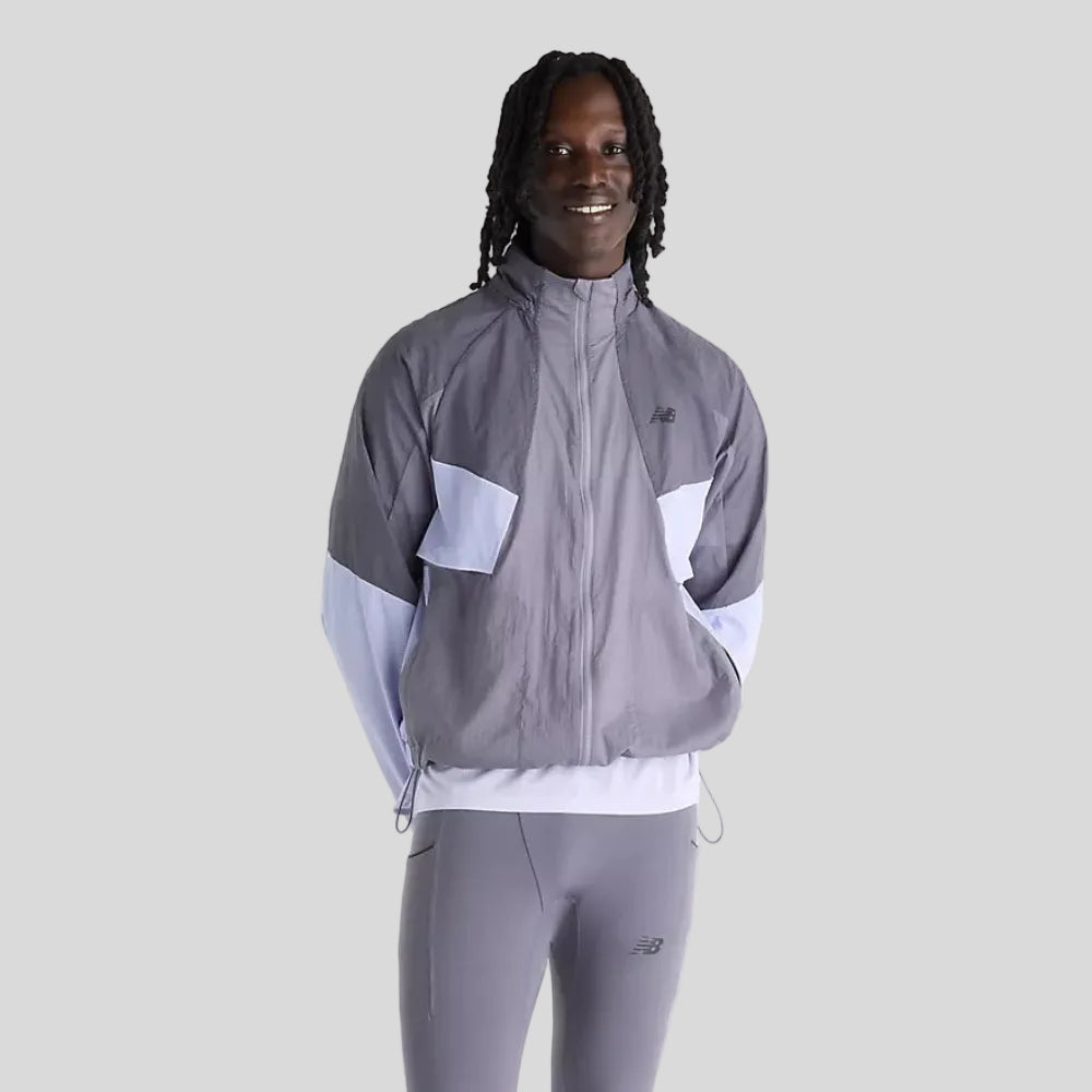 New Balance - Mens Reflective RC Jacket - Off-Line Grey - Culture Athletics