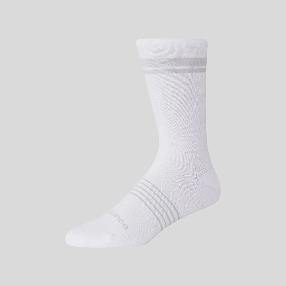 New Balance - Unisex Pro Run Crew Socks - 1 Pair - White - Culture Athletics