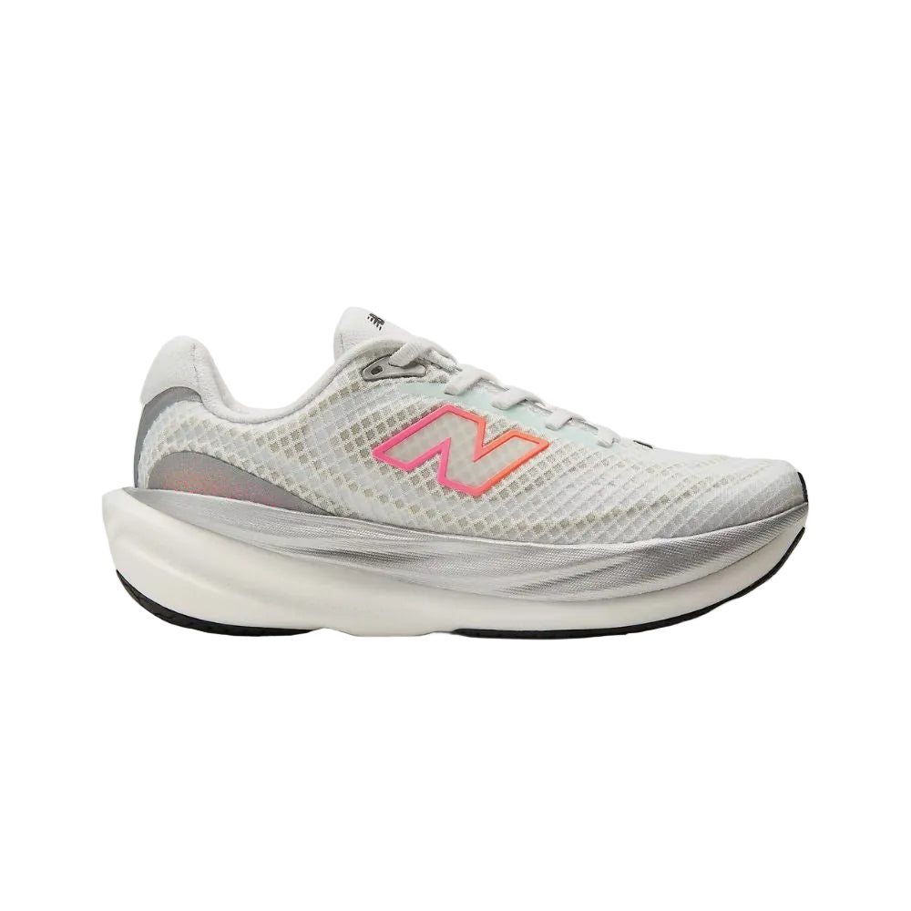New Balance - Womens 1080v15 - White/Pink Heat/Tangerine Heat - Culture Athletics