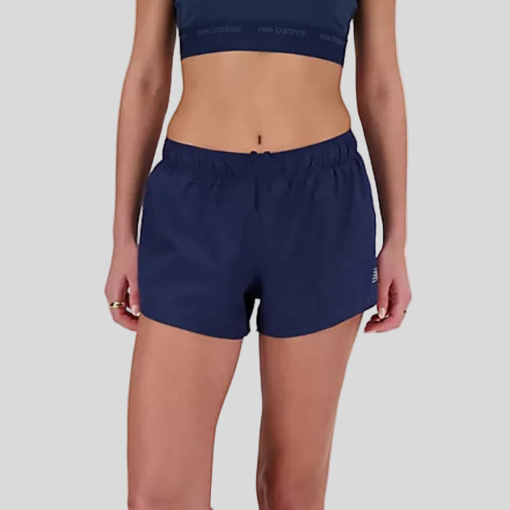 New Balance - Womens RC 3 Inch Short - Navy - Culture Athletics