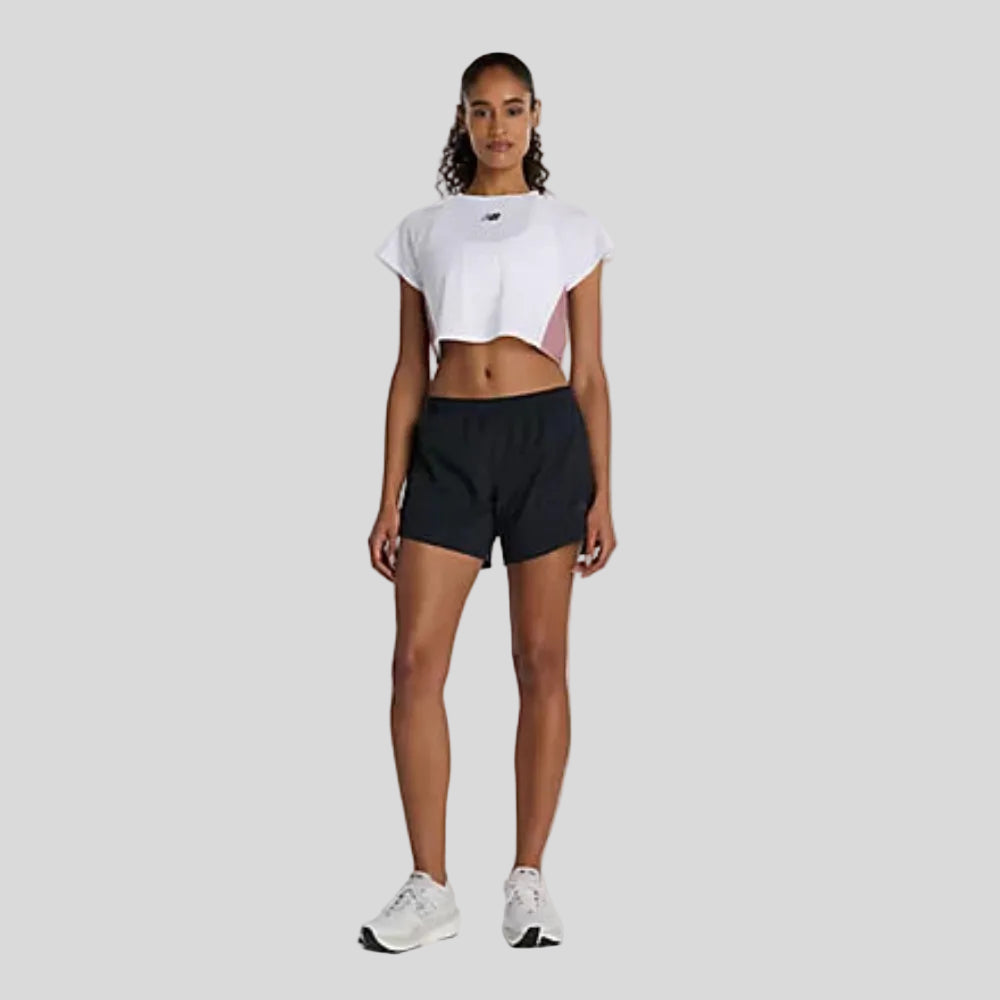 New Balance - Womens RC 5 Inch Short - Black - Culture Athletics