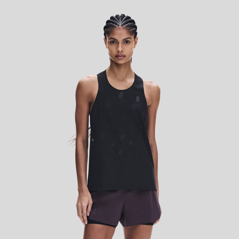 ON-Womens Zero Tank Breathe - Black-Culture AthleticsA