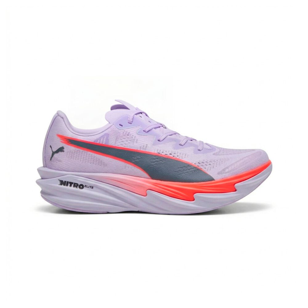 Puma - Mens Deviate Nitro™ Elite 4 - Light Lavender/Ultra Red/Inky Depths - Culture Athletics