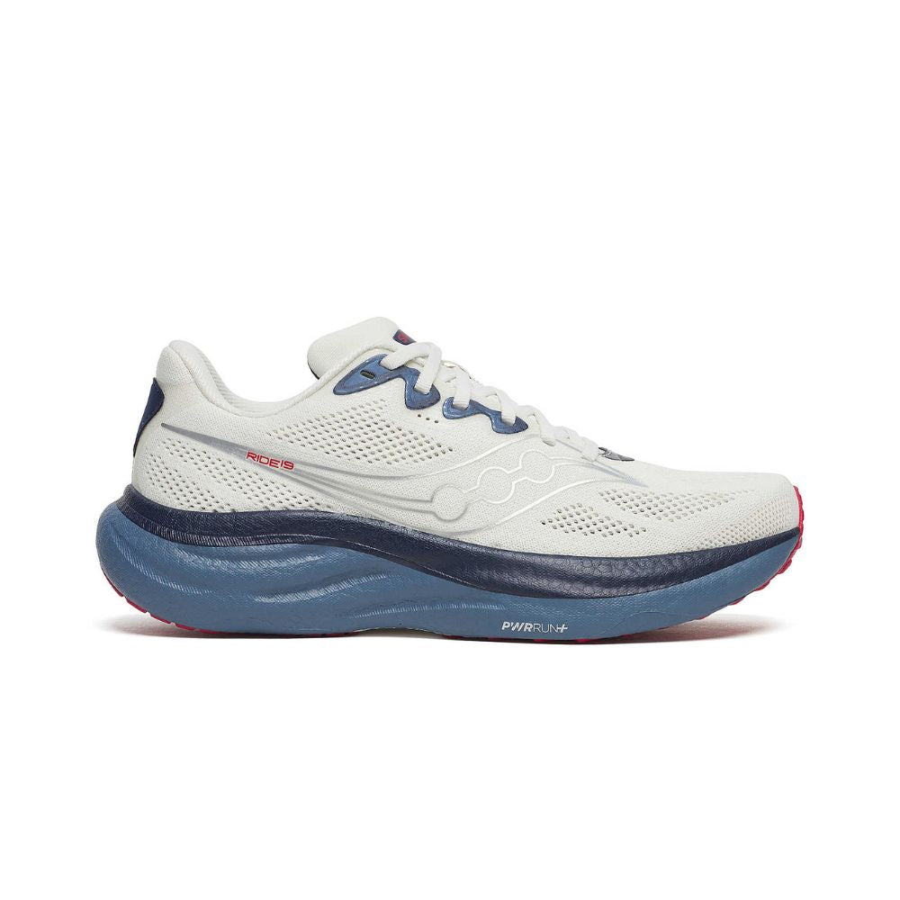 Saucony - Mens Ride 19 - Ivory/Storn - Culture Athletics