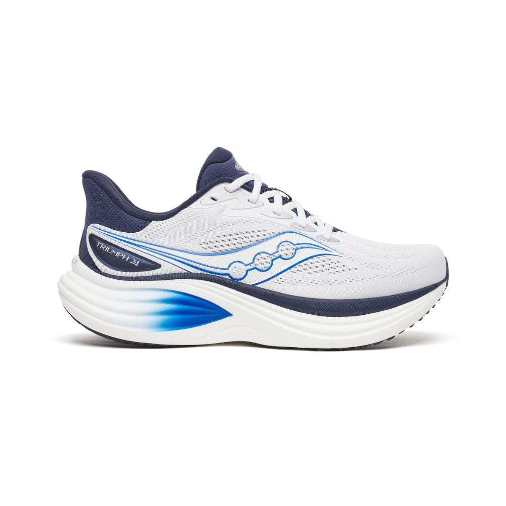 Saucony - Mens Triumph 24 - White/Naval - Culture Athletics