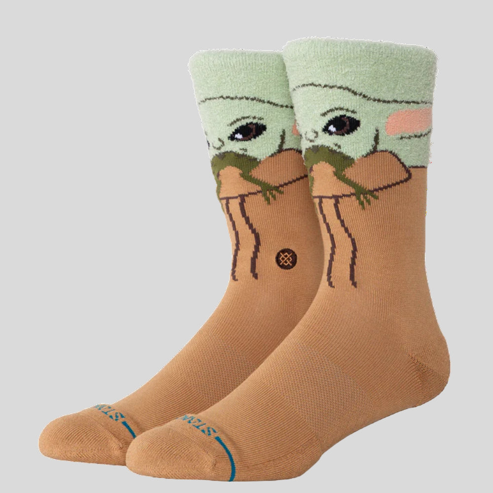 Stance - Unisex Star Wars x Stance Grogu Hungry Crew Socks - Green - Culture Athletics