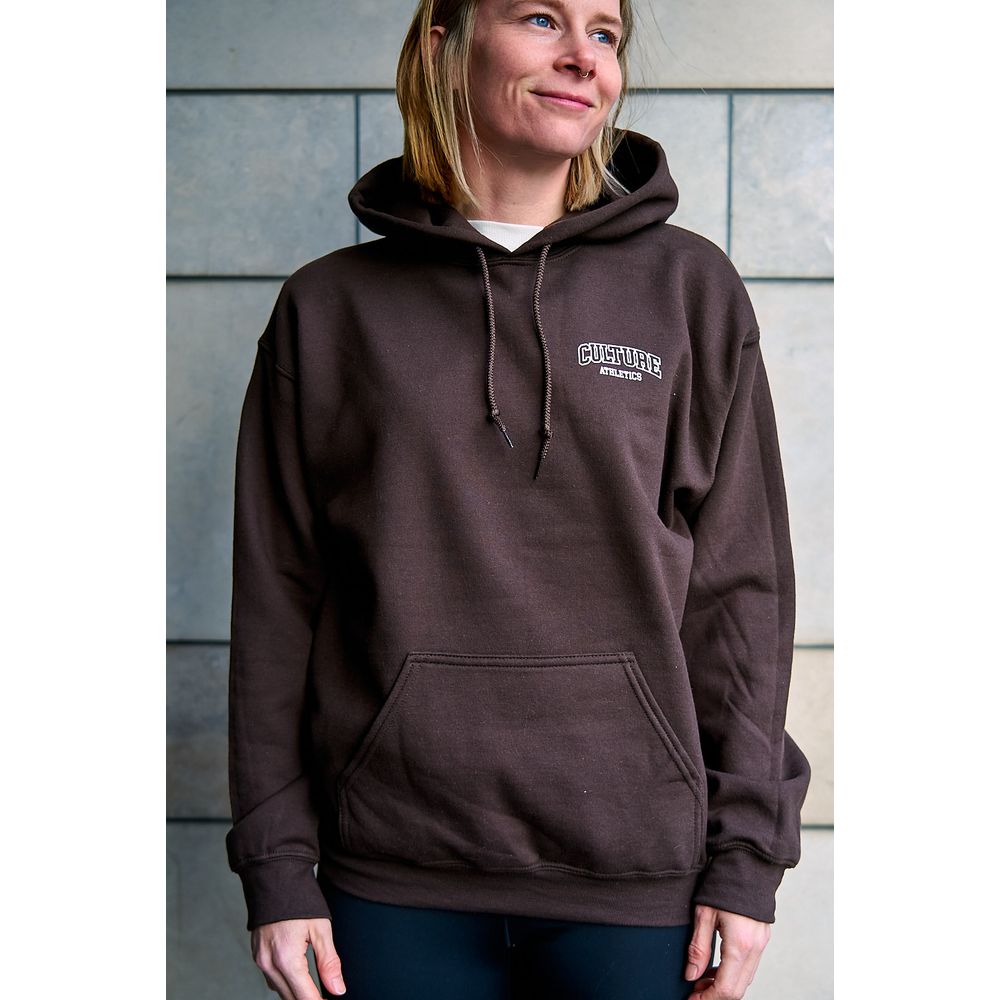 Unisex Culture Athletics Heavy Blend™ Hooded Sweatshirt - Classic 2.0 - Dark Chocolate - Culture Athletics