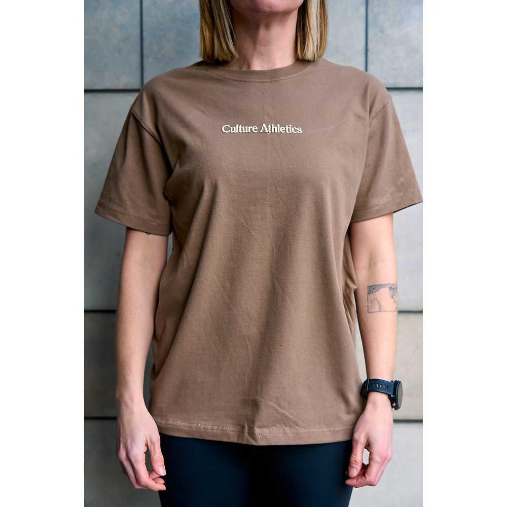 Unisex Culture Athletics Short Sleeve - Community - Vintage Brown - Culture Athletics