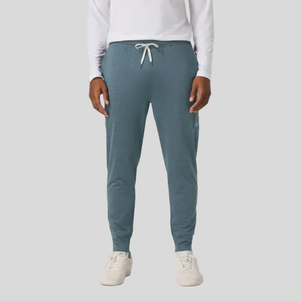 Vuori - Mens Sunday Performance Jogger - Blue Sea Heather - Culture Athletics