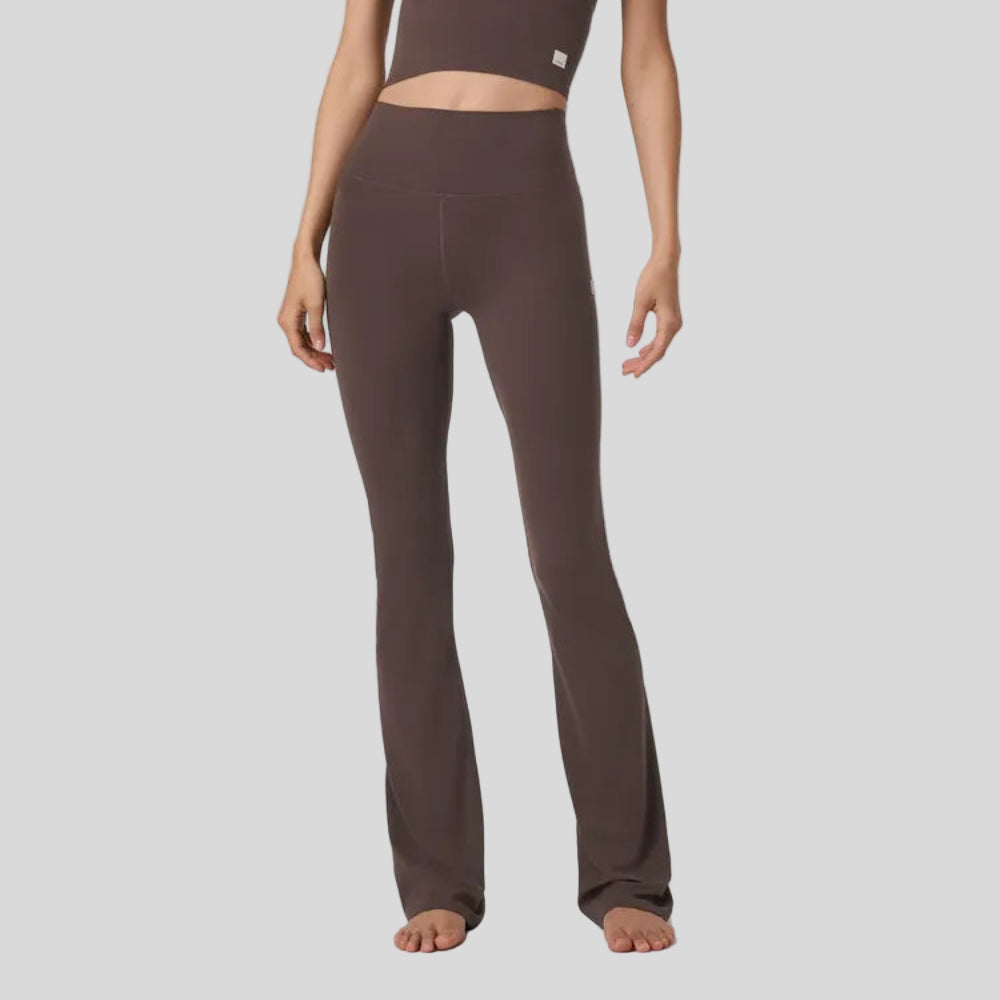 Vuori - Womens AllTheFeels Slim Flare - Java - Culture Athletics