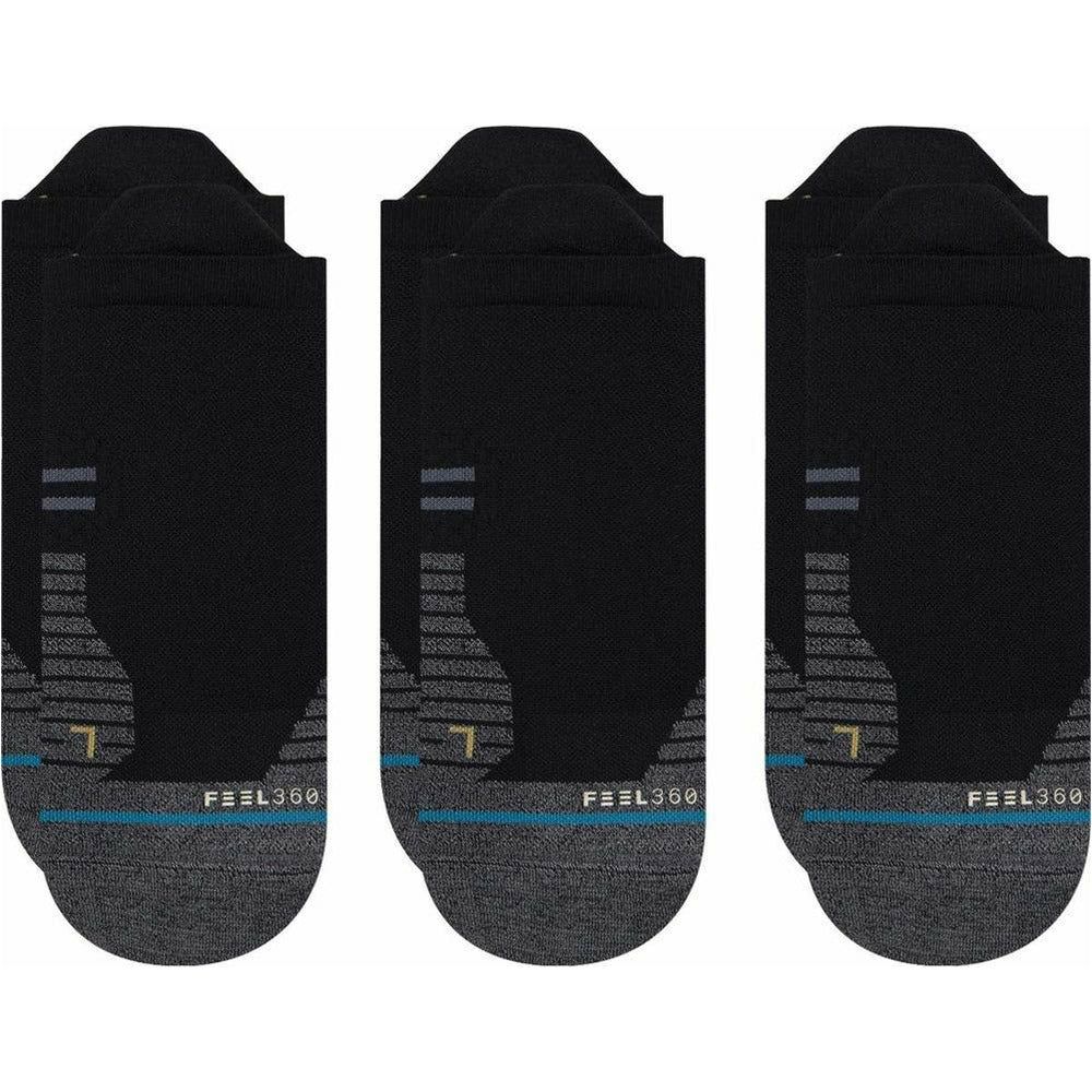 Unisex Run Light Tab 3pk - Black-Culture Athletics