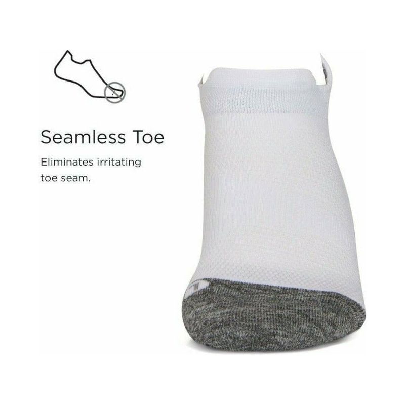 Elite Ultra Light No Show Tab - White-Culture Athletics