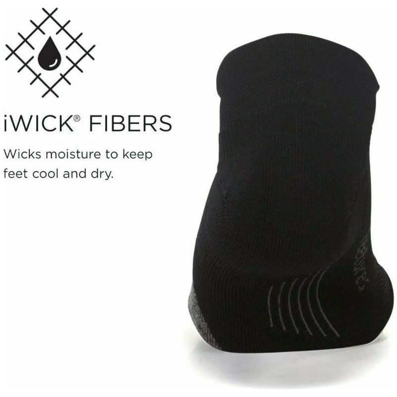 Elite Ultra Light Cushion No Show Tab - Black-Culture Athletics