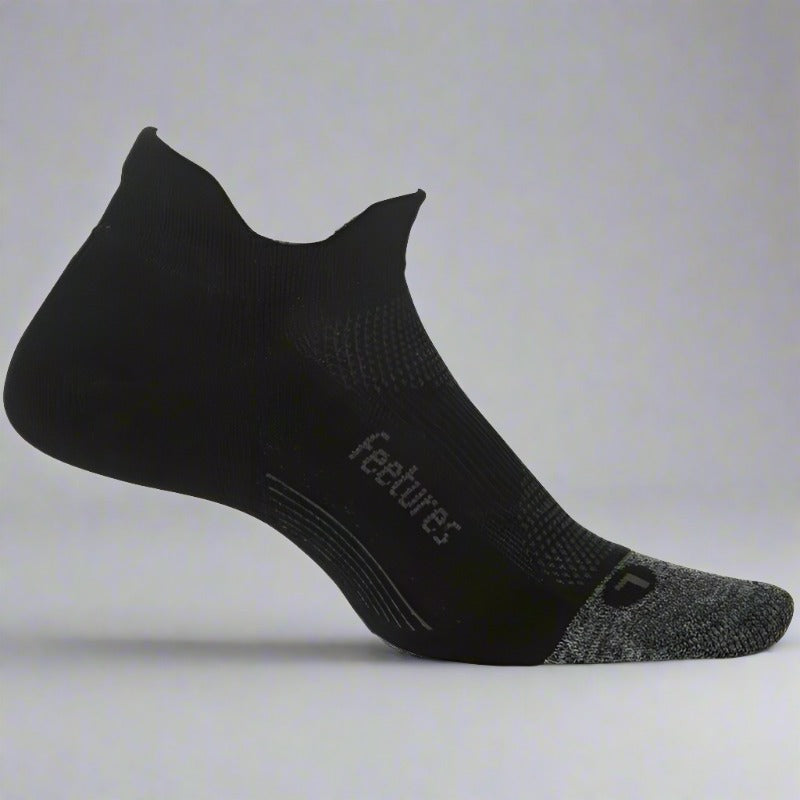 Elite Ultra Light Cushion No Show Tab - Black-Culture Athletics