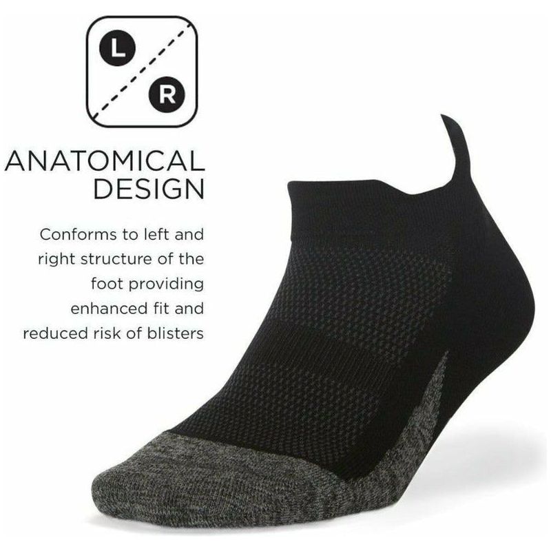 Elite Ultra Light Cushion No Show Tab - Black-Culture Athletics