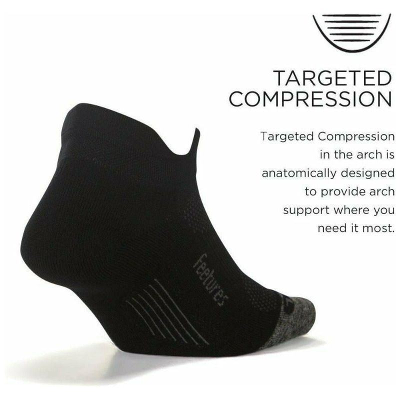 Elite Ultra Light Cushion No Show Tab - Black-Culture Athletics