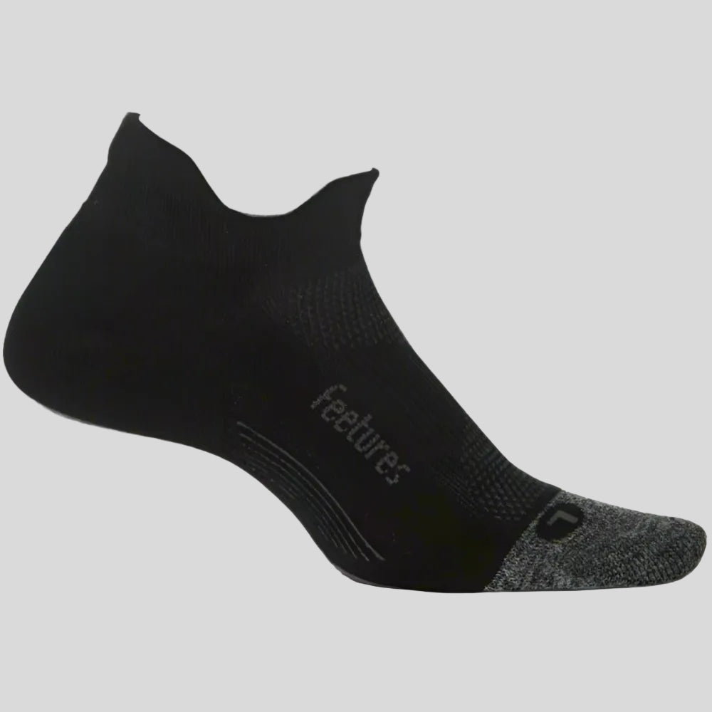 Feetures - Unisex Elite Ultra Light No Show Tab 23 - Black - Culture Athletics