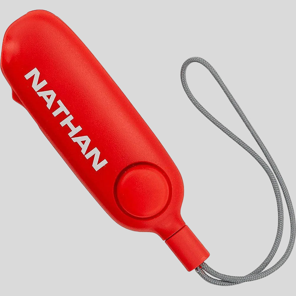 Nathan - SaferRun Ripcord Siren + Strobe Light - Red Dahlia - Culture Athletics