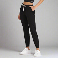 Womens Performance Jogger LONG - Black Heather