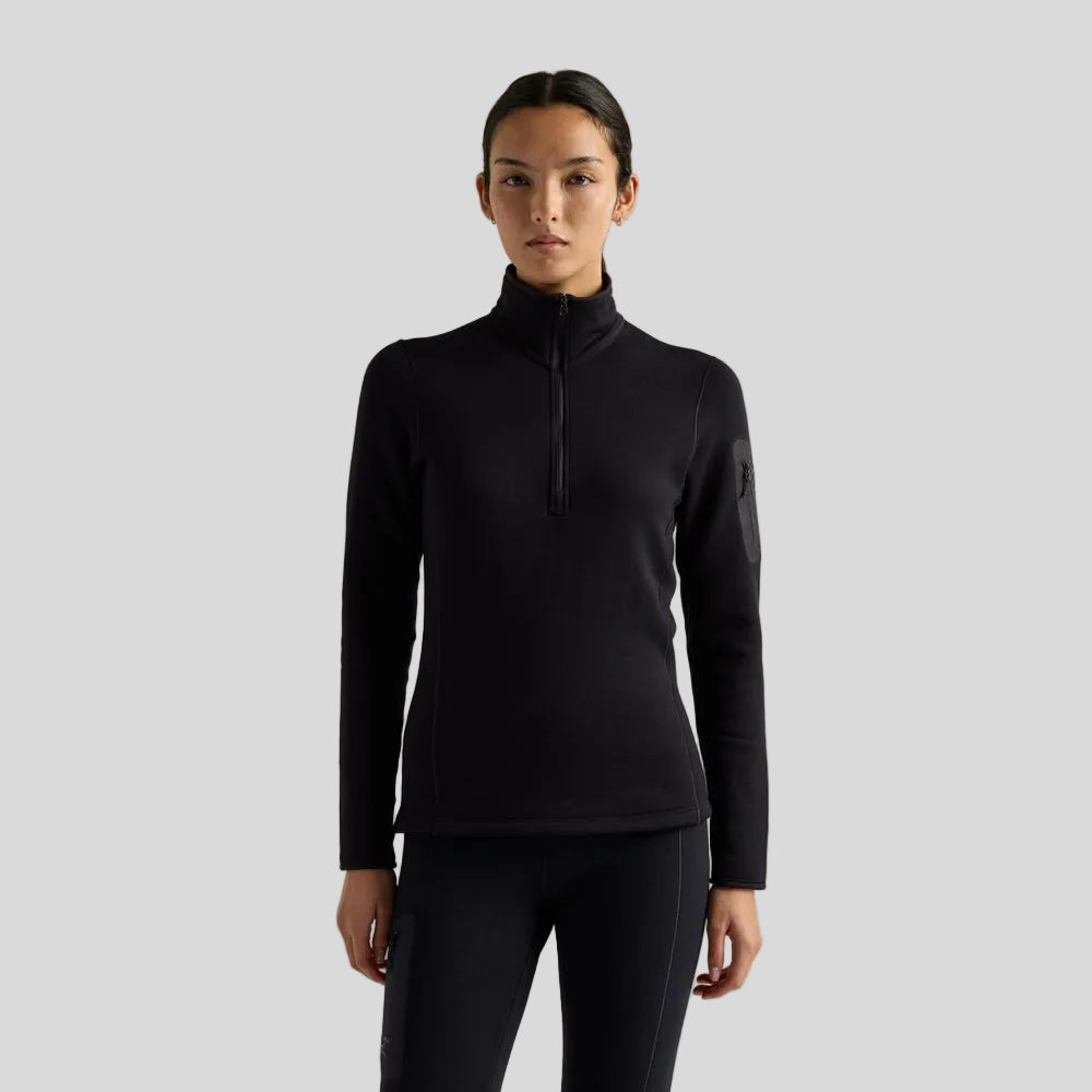 Arcteryx - Womens Rho SV Zip Neck - Black - Culture Athletics