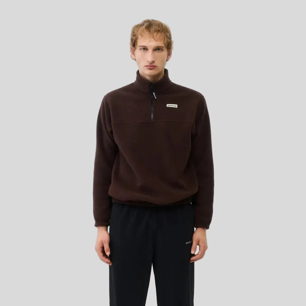 Balmoral - Unisex Courcelle 1/4 Zip - Brown - Culture Athletics