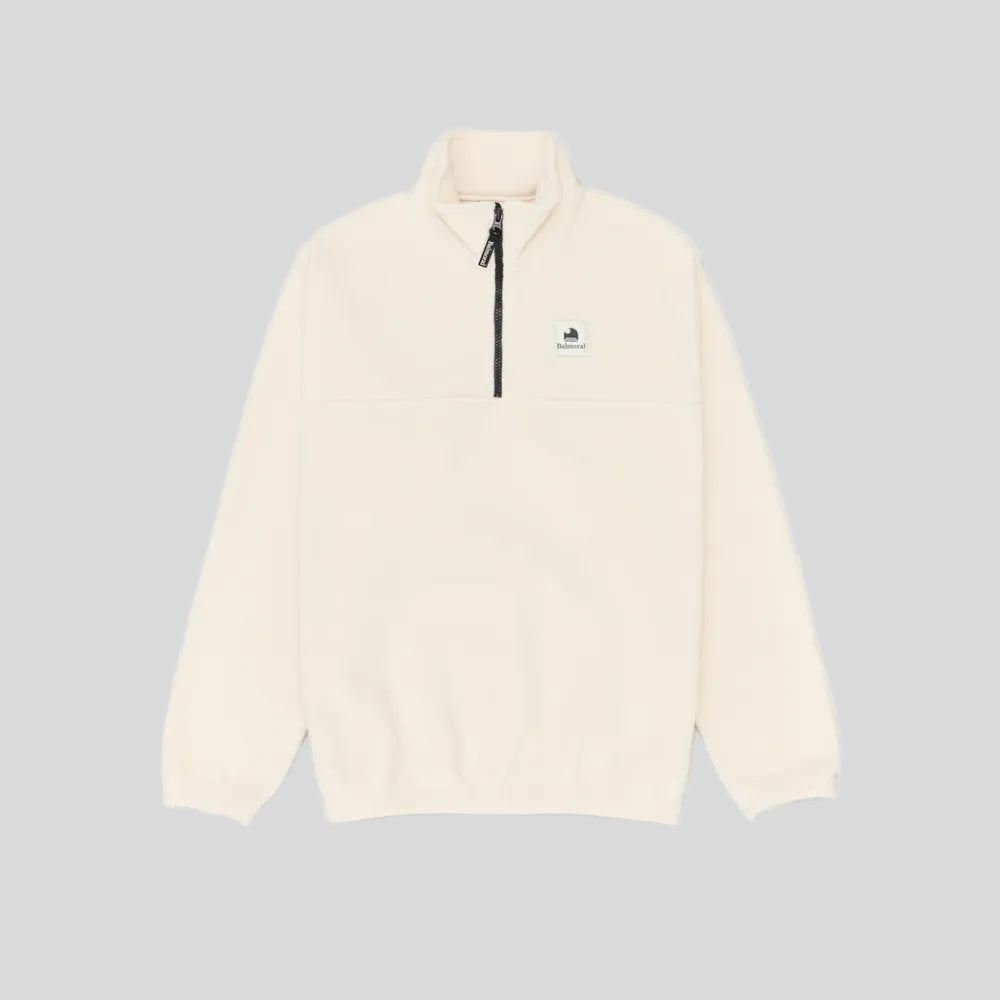 Balmoral - Unisex Courcelle 1/4 Zip - Off White - Culture Athletics