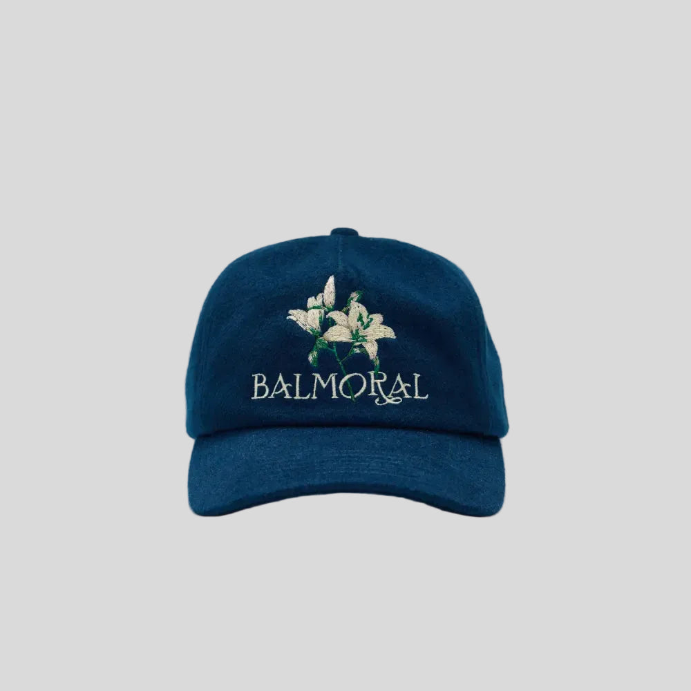 Balmoral - Unisex Lily Cashmere 5-Panel Hat - Navy - Culture Athletics