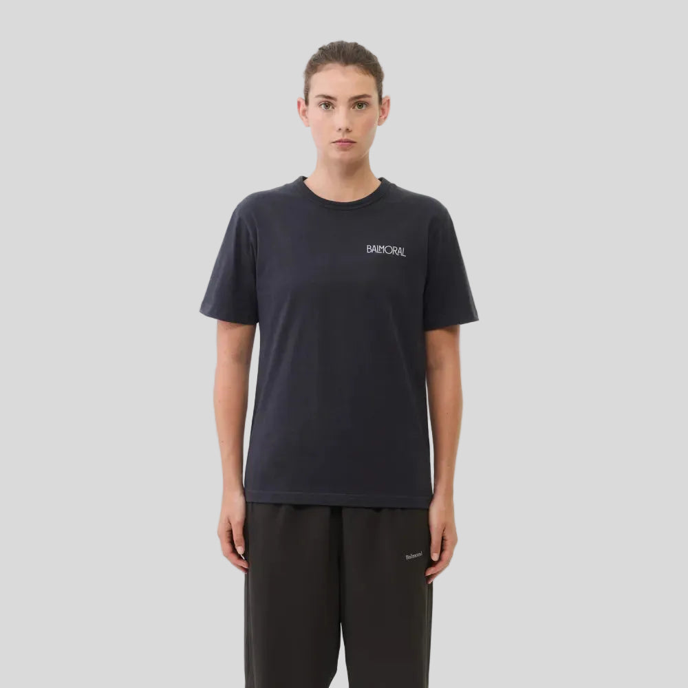 Balmoral - Unisex Roma T-Shirt - Washed Black - Culture Athletics