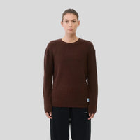 Unisex Victoria Waffle Longsleeve - Chocolate