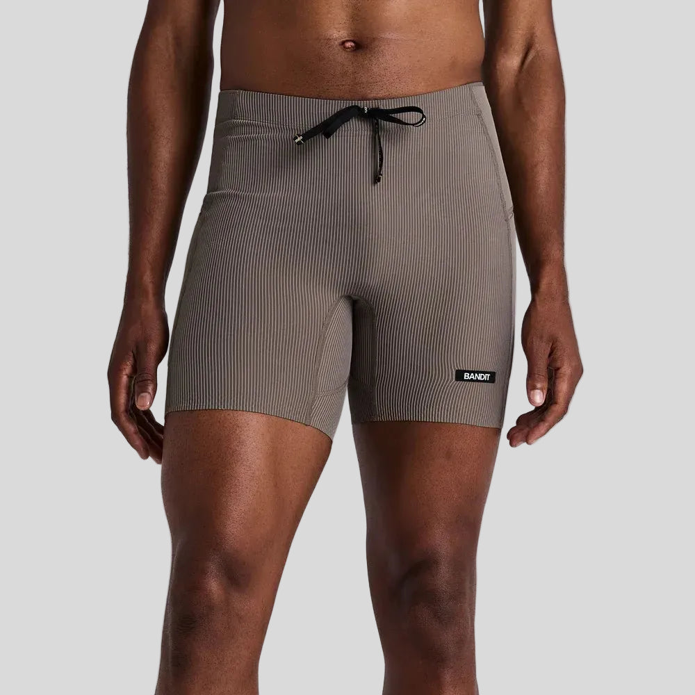 Bandit-MensStripedCadence_QuarterTights-ConcreteTaupeCocoa-CultureAthletics