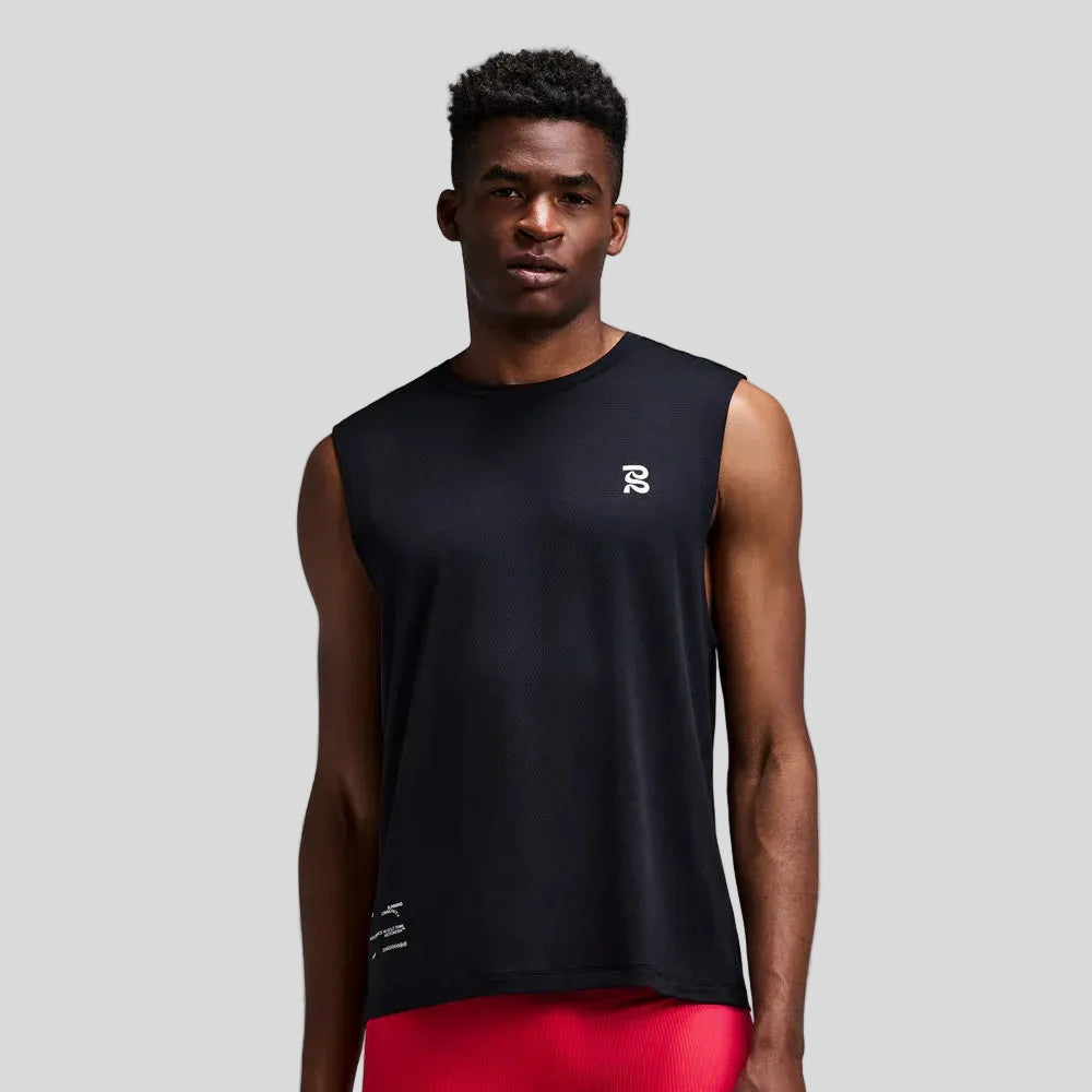Bandit - Mens Micromesh™ Run Tank - Black - Culture Athletics